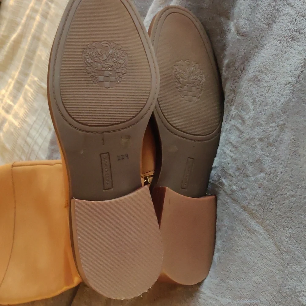 New!Vince Camuto camel leather knee boots Y2K Shabbychic Cottagecore Vintag - Picture 4 of 14